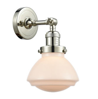 Olean - 1 Light - 7 inch - Polished Nickel - Sconce (3442|203-PN-G321-LED)