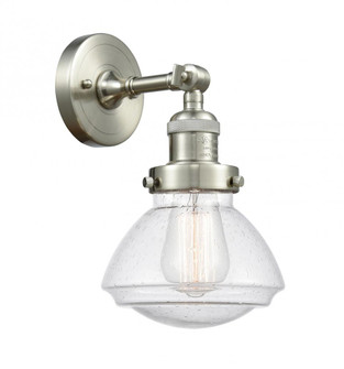 Olean - 1 Light - 7 inch - Brushed Satin Nickel - Adjustable Sconce (3442|203-SN-G324-LED)