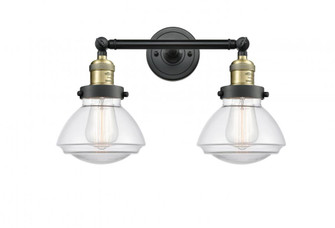 Olean - 2 Light - 17 inch - Black Antique Brass - Adjustable Bath Vanity Light (3442|208-BAB-G322)