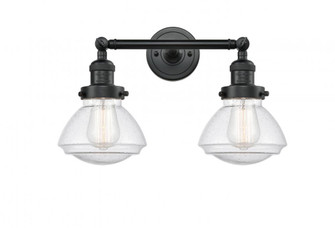 Olean - 2 Light - 17 inch - Matte Black - Adjustable Bath Vanity Light (3442|208-BK-G324)