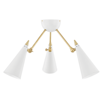 Moxie Semi Flush (6939|H441603-AGB/WH)