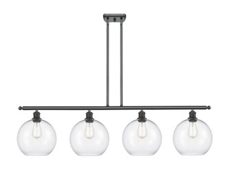 Athens - 4 Light - 48 inch - Matte Black - Cord hung - Island Light (3442|516-4I-BK-G122)