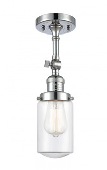 Dover - 1 Light - 5 inch - Polished Chrome - Adjustable Semi-Flush Mount (3442|201F-PC-G312)