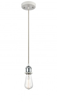 Bare Bulb - 1 Light - 5 inch - White Polished Chrome - Cord hung - Mini Pendant (3442|516-1P-WPC)