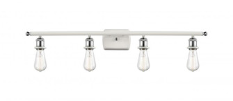 Bare Bulb - 4 Light - 36 inch - White Polished Chrome - Bath Vanity Light (3442|516-4W-WPC)