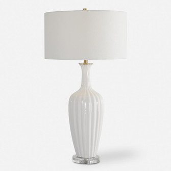 Uttermost Strauss White Ceramic Table Lamp (85|28374-1)