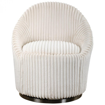 Uttermost Crue White Swivel Chair (85|23578)