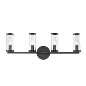 Revolve Clear Glass/Urban Bronze 4 Lights Damp-Rated Wall/Vanity Light (7713|WV309044UBCG)