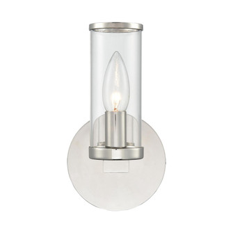 Revolve Clear Glass/Polished Nickel 1 Light Damp-Rated Wall/Vanity Light (7713|WV309001PNCG)
