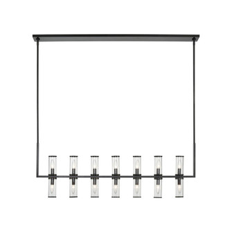 Revolve Clear Glass/Urban Bronze 14 Lights Linear Pendant (7713|LP309077UBCG)