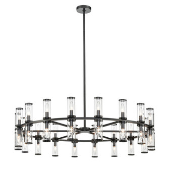 Revolve Clear Glass/Urban Bronze 36 Lights Chandelier (7713|CH309036UBCG)