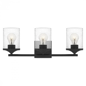 Abner 3-Light Matte Black Vanity Light (26|ABR8621MBK)
