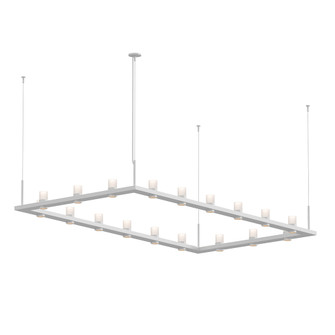 4' x 8' Rectangle LED Pendant Etched Cylinder Uplight Trim (107|20QWR48C)