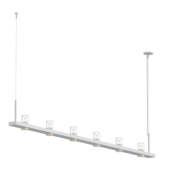 8' Linear LED Pendant with Clear w/Cone Uplight Trim (107|20QWL08B)