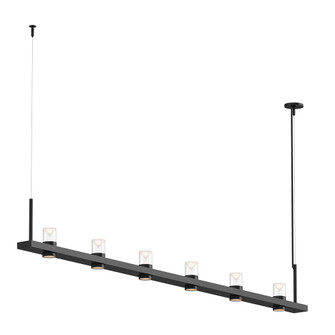 8' Linear LED Pendant with Clear w/Cone Uplight Trim (107|20QKL08B)