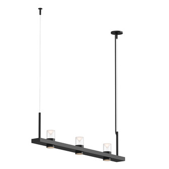 4' Linear LED Pendant with Clear w/Cone Uplight Trim (107|20QKL04B)