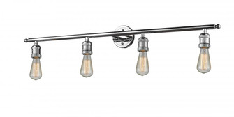 Bare Bulb - 4 Light - 42 inch - Polished Chrome - Adjustable Bath Vanity Light (3442|215-PC-LED)