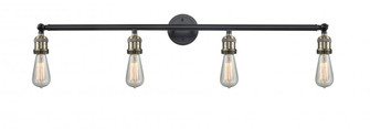 Bare Bulb - 4 Light - 42 inch - Black Antique Brass - Bath Vanity Light (3442|215-BAB)