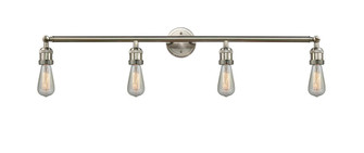 Bare Bulb - 4 Light - 42 inch - Brushed Satin Nickel - Adjustable Bath Vanity Light (3442|215-SN)