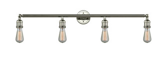 Bare Bulb - 4 Light - 42 inch - Polished Nickel - Adjustable Bath Vanity Light (3442|215-PN)