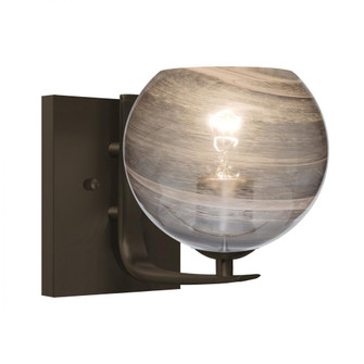 Besa, Jilly Vanity, Vapor Smoke, Bronze Finish, 1x60W Incandescent (127|1WC-JILLYSM-BR)