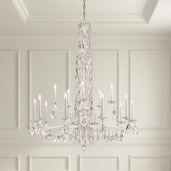 Siena 17 Light 120V Chandelier (No Spikes) in Black with Clear Heritage Handcut Crystal (168|RS84151N-51H)