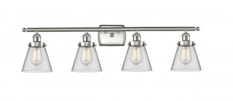 Cone - 4 Light - 36 inch - Brushed Satin Nickel - Bath Vanity Light (3442|916-4W-SN-G62)