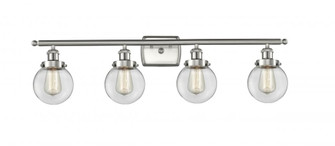 Beacon - 4 Light - 36 inch - Brushed Satin Nickel - Bath Vanity Light (3442|916-4W-SN-G202-6)