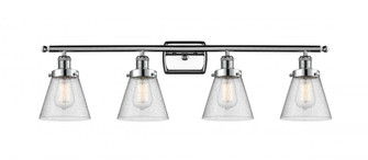 Cone - 4 Light - 36 inch - Polished Chrome - Bath Vanity Light (3442|916-4W-PC-G64-LED)