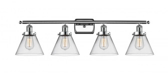 Cone - 4 Light - 38 inch - Polished Chrome - Bath Vanity Light (3442|916-4W-PC-G42)