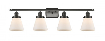 Cone - 4 Light - 36 inch - Oil Rubbed Bronze - Bath Vanity Light (3442|916-4W-OB-G61)