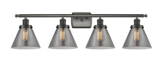 Cone - 4 Light - 38 inch - Oil Rubbed Bronze - Bath Vanity Light (3442|916-4W-OB-G43)