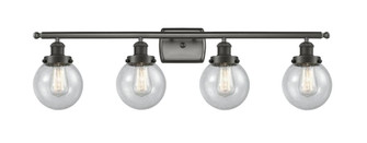 Beacon - 4 Light - 36 inch - Oil Rubbed Bronze - Bath Vanity Light (3442|916-4W-OB-G204-6-LED)