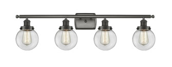 Beacon - 4 Light - 36 inch - Oil Rubbed Bronze - Bath Vanity Light (3442|916-4W-OB-G202-6-LED)