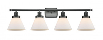 Cone - 4 Light - 38 inch - Matte Black - Bath Vanity Light (3442|916-4W-BK-G41)