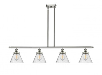 Cone - 4 Light - 48 inch - Brushed Satin Nickel - Stem Hung - Island Light (3442|916-4I-SN-G44)