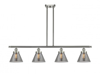 Cone - 4 Light - 48 inch - Brushed Satin Nickel - Stem Hung - Island Light (3442|916-4I-SN-G43-LED)