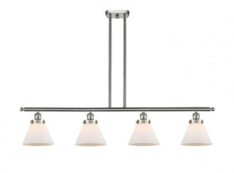 Cone - 4 Light - 48 inch - Brushed Satin Nickel - Stem Hung - Island Light (3442|916-4I-SN-G41)