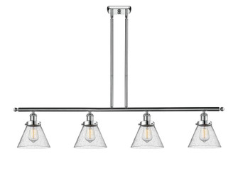 Cone - 4 Light - 48 inch - Polished Chrome - Stem Hung - Island Light (3442|916-4I-PC-G44-LED)
