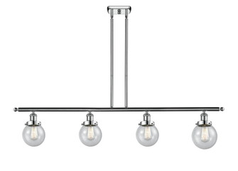 Beacon - 4 Light - 48 inch - Polished Chrome - Stem Hung - Island Light (3442|916-4I-PC-G204-6)