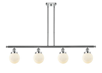 Beacon - 4 Light - 48 inch - Polished Chrome - Stem Hung - Island Light (3442|916-4I-PC-G201-6-LED)