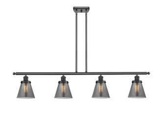 Cone - 4 Light - 48 inch - Matte Black - Stem Hung - Island Light (3442|916-4I-BK-G63-LED)