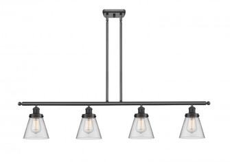 Cone - 4 Light - 48 inch - Matte Black - Stem Hung - Island Light (3442|916-4I-BK-G62-LED)