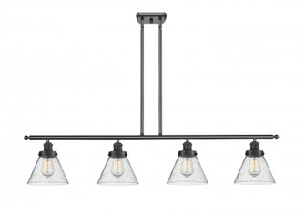 Cone - 4 Light - 48 inch - Matte Black - Stem Hung - Island Light (3442|916-4I-BK-G44)