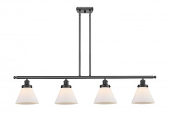 Cone - 4 Light - 48 inch - Matte Black - Stem Hung - Island Light (3442|916-4I-BK-G41)