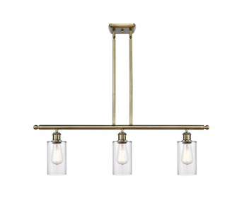 Clymer - 3 Light - 36 inch - Antique Brass - Stem hung - Island Light (3442|516-3I-AB-G802-LED)