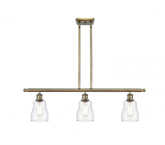 Ellery - 3 Light - 36 inch - Antique Brass - Stem hung - Island Light (3442|516-3I-AB-G392-LED)
