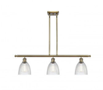 Castile - 3 Light - 36 inch - Antique Brass - Cord hung - Island Light (3442|516-3I-AB-G382-LED)