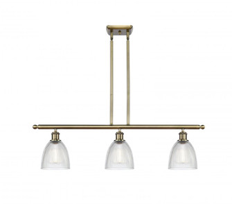 Castile - 3 Light - 36 inch - Antique Brass - Stem hung - Island Light (3442|516-3I-AB-G382-LED)