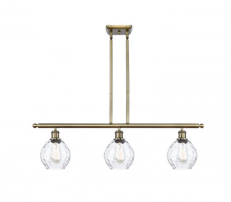 Waverly - 3 Light - 36 inch - Antique Brass - Stem hung - Island Light (3442|516-3I-AB-G362-LED)